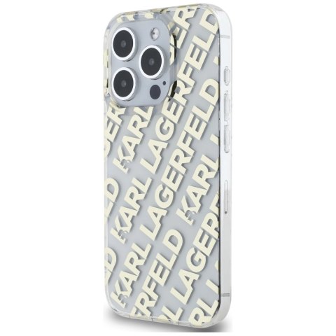Etui Karl Lagerfeld IML Fullover Logo na iPhone 15 Pro - złote