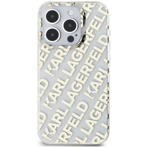 Etui Karl Lagerfeld IML Fullover Logo na iPhone 15 Pro - złote