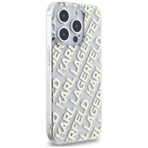 Etui Karl Lagerfeld IML Fullover Logo na iPhone 15 Pro - złote