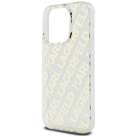 Etui Karl Lagerfeld IML Fullover Logo na iPhone 15 Pro - złote
