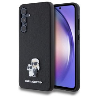 Etui Karl Lagerfeld Saffiano Karl&Choupette Pin na Samsung Galaxy A55 - czarne