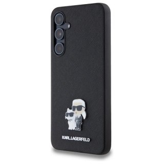 Etui Karl Lagerfeld Saffiano Karl&Choupette Pin na Samsung Galaxy A55 - czarne