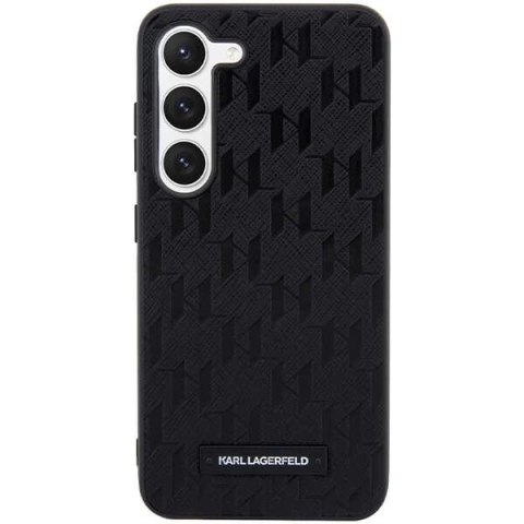 Etui Karl Lagerfeld Saffiano Mono Metal Logo na Samsung Galaxy S24 - czarne Etui Karl Lagerfeld Saffiano Mono Metal Logo na Samsung Galaxy S24 - czarne