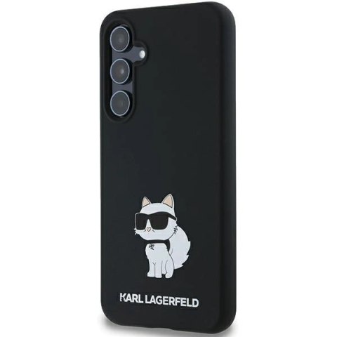 Etui Karl Lagerfeld Silicone Choupette na Samsung Galaxy A55 - czarne