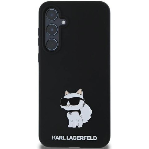 Etui Karl Lagerfeld Silicone Choupette na Samsung Galaxy A55 - czarne