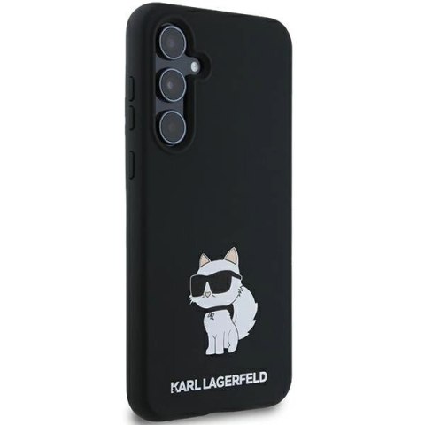 Etui Karl Lagerfeld Silicone Choupette na Samsung Galaxy A55 - czarne