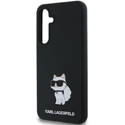 Etui Karl Lagerfeld Silicone Choupette na Samsung Galaxy A55 - czarne