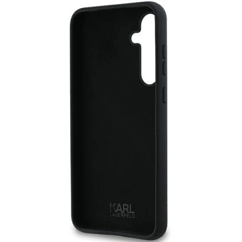 Etui Karl Lagerfeld Silicone Choupette na Samsung Galaxy A55 - czarne