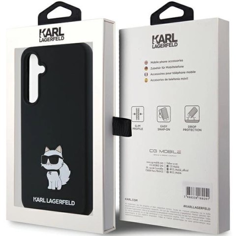 Etui Karl Lagerfeld Silicone Choupette na Samsung Galaxy A55 - czarne