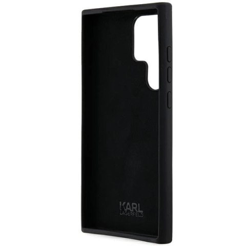 Etui Karl Lagerfeld Silicone Ikonik Metal Pin na Samsung Galaxy S24 Ultra - czarne