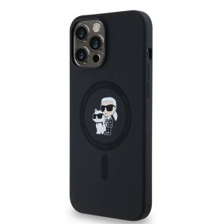 Etui Karl Lagerfeld Silicone Karl&Choupette MagSafe na iPhone 13 Pro / 13 - czarne