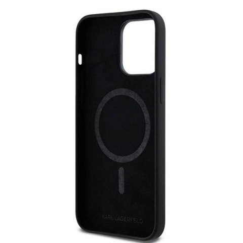 Etui Karl Lagerfeld Silicone Karl&Choupette MagSafe na iPhone 14 Pro Max - czarne