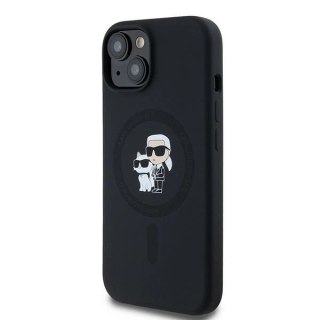 Etui Karl Lagerfeld Silicone Karl&Choupette MagSafe na iPhone 15 / 14 / 13 - czarne
