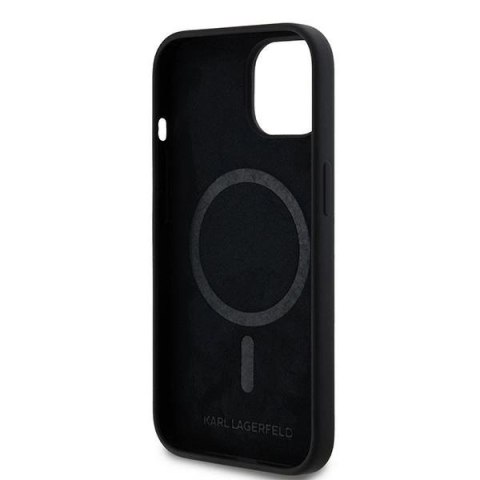 Etui Karl Lagerfeld Silicone Karl&Choupette MagSafe na iPhone 15 / 14 / 13 - czarne