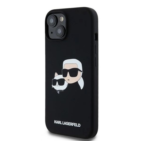 Etui Karl Lagerfeld Silicone Karl&Choupette MagSafe na iPhone 15 / 14 / 13 - czarne Etui Karl Lagerfeld Silicone Karl&Choupette MagSafe na iPhone 15 / 14 / 13 - czarne