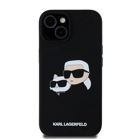 Etui Karl Lagerfeld Silicone Karl&Choupette MagSafe na iPhone 15 / 14 / 13 - czarne Etui Karl Lagerfeld Silicone Karl&Choupette MagSafe na iPhone 15 / 14 / 13 - czarne