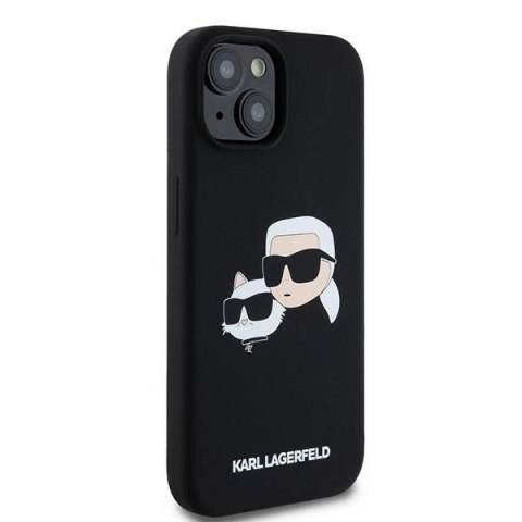 Etui Karl Lagerfeld Silicone Karl&Choupette MagSafe na iPhone 15 / 14 / 13 - czarne Etui Karl Lagerfeld Silicone Karl&Choupette MagSafe na iPhone 15 / 14 / 13 - czarne