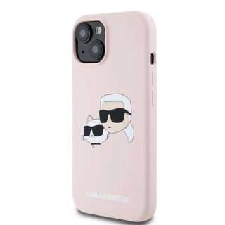 Etui Karl Lagerfeld Silicone Karl&Choupette MagSafe na iPhone 15 / 14 / 13 - różowe