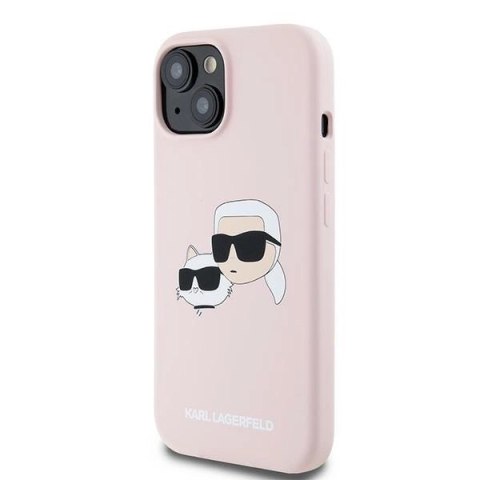 Etui Karl Lagerfeld Silicone Karl&Choupette MagSafe na iPhone 15 / 14 / 13 - różowe Etui Karl Lagerfeld Silicone Karl&Choupette MagSafe na iPhone 15 / 14 / 13 - różowe