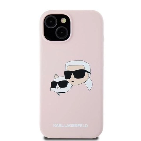 Etui Karl Lagerfeld Silicone Karl&Choupette MagSafe na iPhone 15 / 14 / 13 - różowe Etui Karl Lagerfeld Silicone Karl&Choupette MagSafe na iPhone 15 / 14 / 13 - różowe