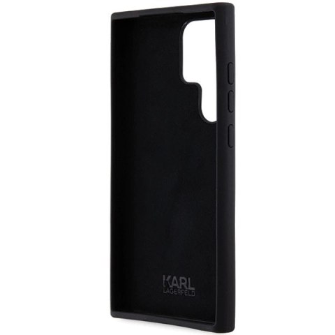 Etui Karl Lagerfeld Silicone Karl&Choupette Metal Pin na Samsung Galaxy S24 Ultra - czarne Etui Karl Lagerfeld Silicone Karl&Choupette Metal Pin na Samsung Galaxy S24 Ultra - czarne