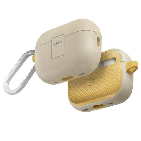Etui UNIQ Clyde Lock Case na AirPods Pro 2 (2022/2023) - beżowo-żółte Etui UNIQ Clyde Lock Case na AirPods Pro 2 (2022/2023) - beżowo-żółte