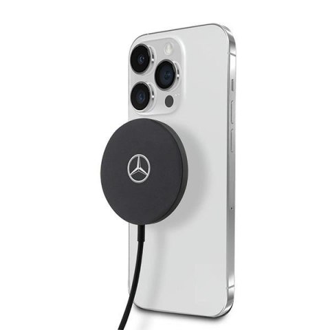 Ładowarka Mercedes 15W MagSafe indukcyjna - czarna Ładowarka Mercedes 15W MagSafe indukcyjna - czarna