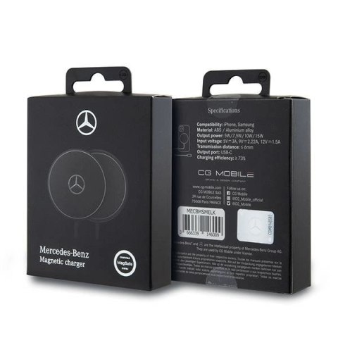 Ładowarka Mercedes 15W MagSafe indukcyjna - czarna Ładowarka Mercedes 15W MagSafe indukcyjna - czarna