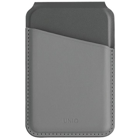 Portfel UNIQ Lyden DS magnetyczny RFID ze stojakiem na telefon - szaro-czarny Portfel UNIQ Lyden DS magnetyczny RFID ze stojakiem na telefon - szaro-czarny