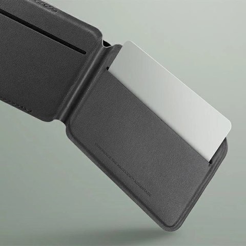 Portfel UNIQ Lyden DS magnetyczny RFID ze stojakiem na telefon - szaro-czarny Portfel UNIQ Lyden DS magnetyczny RFID ze stojakiem na telefon - szaro-czarny