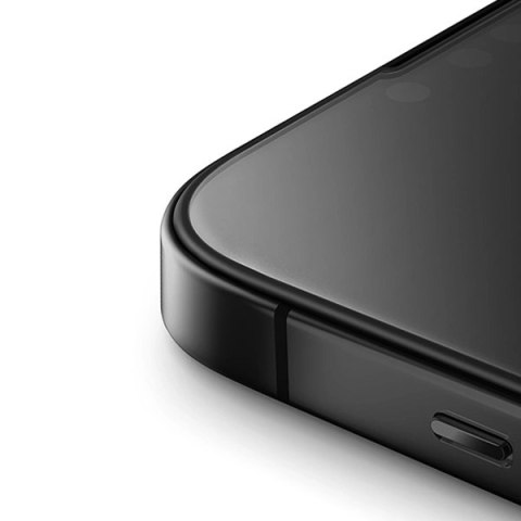 Szkło UNIQ Optix Matte matowe hartowane na iPhone 15 / 14 Pro z aplikatorem Szkło UNIQ Optix Matte matowe hartowane na iPhone 15 / 14 Pro z aplikatorem