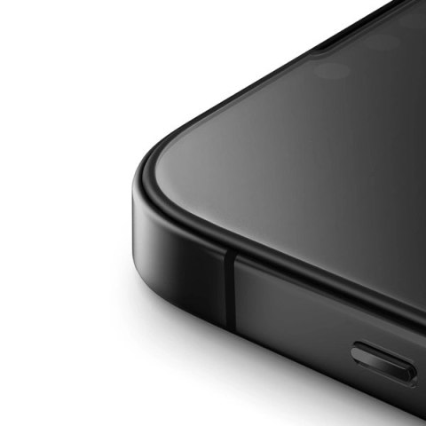 Szkło UNIQ Optix Matte matowe hartowane na iPhone 15 Plus / 14 Pro Max z aplikatorem Szkło UNIQ Optix Matte matowe hartowane na iPhone 15 Plus / 14 Pro Max z aplikatorem