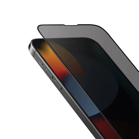 Szkło UNIQ Optix Privacy hartowane prywatyzujące na iPhone 14 / 13 / 13 Pro z aplikatorem