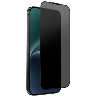 Szkło UNIQ Optix Privacy hartowane prywatyzujące na iPhone 15 Pro Max z aplikatorem