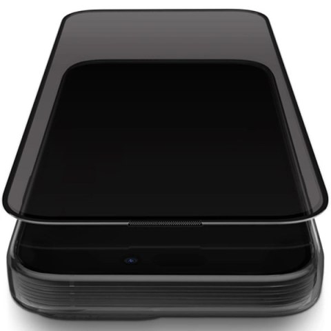 Szkło UNIQ Optix Privacy hartowane prywatyzujące na iPhone 15 Pro Max z aplikatorem Szkło UNIQ Optix Privacy hartowane prywatyzujące na iPhone 15 Pro Max z aplikatorem
