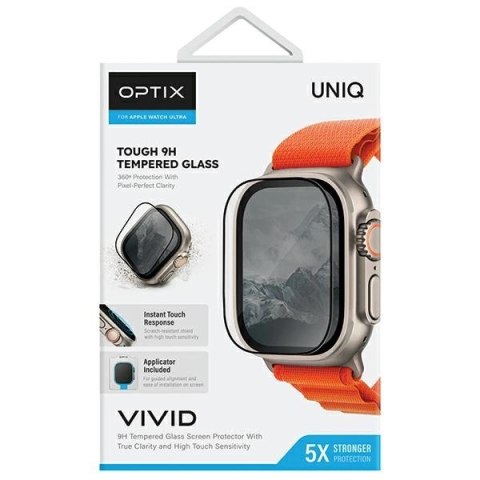 Szkło UNIQ Optix Vivid na Apple Watch Ultra 49mm z aplikatorem