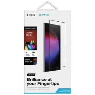 Szkło UNIQ Optix Vivid na Samsung Galaxy S24+ z aplikatorem