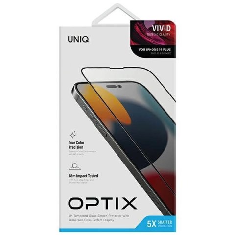 Szkło UNIQ Optix Vivid na iPhone 14 Plus z aplikatorem