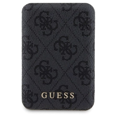 Zestaw etui Guess 4G Metal Logo na iPhone 11 + powerbank 5000mAh MagSafe - czarny