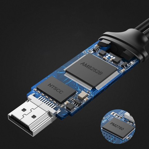 Adapter Ugreen CM151 50291 USB-A (żeński) - HDMI z portem zasilania USB-A (męski) 1.5m - szary Adapter Ugreen CM151 50291 USB-A (żeński) - HDMI z portem zasilania USB-A (męski) 1.5m - szary