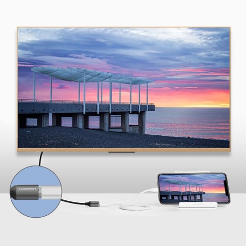 Adapter Ugreen CM151 50291 USB-A (żeński) - HDMI z portem zasilania USB-A (męski) 1.5m - szary Adapter Ugreen CM151 50291 USB-A (żeński) - HDMI z portem zasilania USB-A (męski) 1.5m - szary