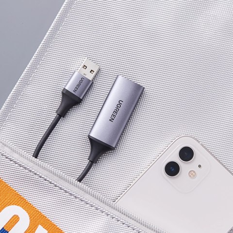 Adapter Ugreen CM489 40189 HDMI (żeński) - USB-A / USB-C (męski) - szary Adapter Ugreen CM489 40189 HDMI (żeński) - USB-A / USB-C (męski) - szary