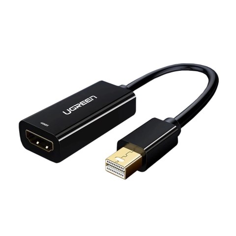 Adapter Ugreen MD112 10461 mini DisplayPort (męski) / HDMI (żeński) FHD 1080p - czarny Adapter Ugreen MD112 10461 mini DisplayPort (męski) / HDMI (żeński) FHD 1080p - czarny