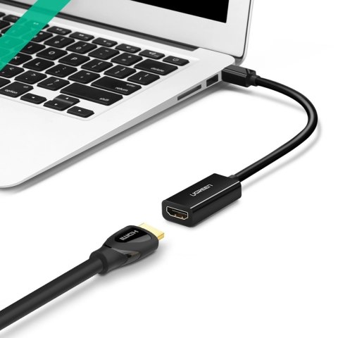 Adapter Ugreen MD112 10461 mini DisplayPort (męski) / HDMI (żeński) FHD 1080p - czarny Adapter Ugreen MD112 10461 mini DisplayPort (męski) / HDMI (żeński) FHD 1080p - czarny