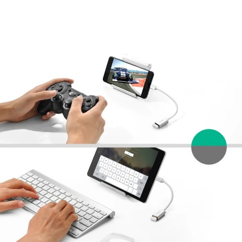 Adapter Ugreen US154 30702 USB-A 3.0 (żeński) / USB-C 3.0 (męski) OTG - biały Adapter Ugreen US154 30702 USB-A 3.0 (żeński) / USB-C 3.0 (męski) OTG - biały