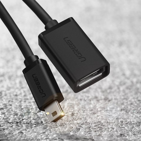 Adapter Ugreen US249 10383 mini USB-B (męski) / USB-A (żeński) OTG 10cm - szary Adapter Ugreen US249 10383 mini USB-B (męski) / USB-A (żeński) OTG 10cm - szary