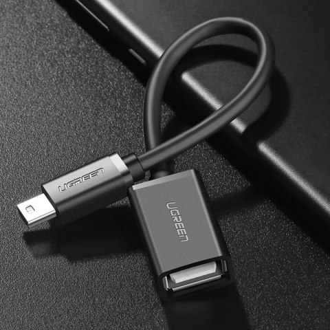 Adapter Ugreen US249 10383 mini USB-B (męski) / USB-A (żeński) OTG 10cm - szary Adapter Ugreen US249 10383 mini USB-B (męski) / USB-A (żeński) OTG 10cm - szary