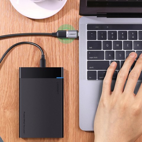 Adapter Ugreen US270 USB-C (męski) / USB-A 3.0 (żeński) ze smyczą - szary Adapter Ugreen US270 USB-C (męski) / USB-A 3.0 (żeński) ze smyczą - szary