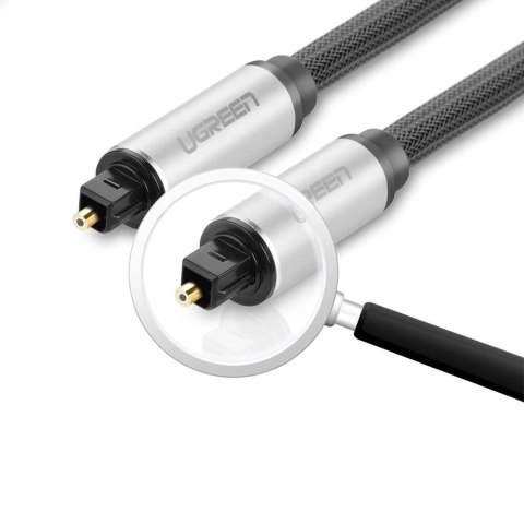 Kabel Ugreen AV108 10539 optyczny Toslink/SPDIF 1m - szary Kabel Ugreen AV108 10539 optyczny Toslink/SPDIF 1m - szary