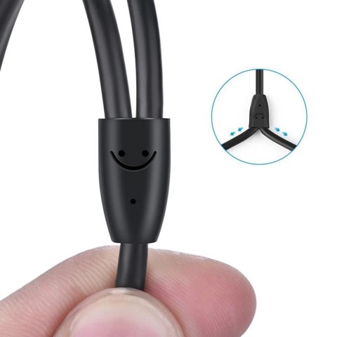 Kabel Ugreen AV116 10749 audio mini jack 3,5 mm (męski) / 2RCA (męski) 1m - czarny Kabel Ugreen AV116 10749 audio mini jack 3,5 mm (męski) / 2RCA (męski) 1m - czarny